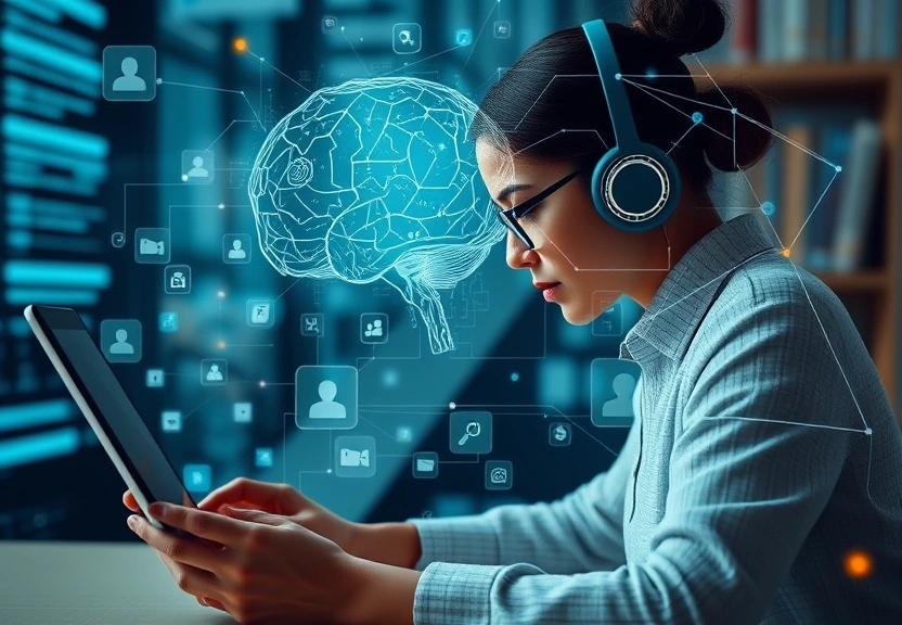 Representação visual: Os impactos da IA na saúde mental: benefícios e perigos em 2025