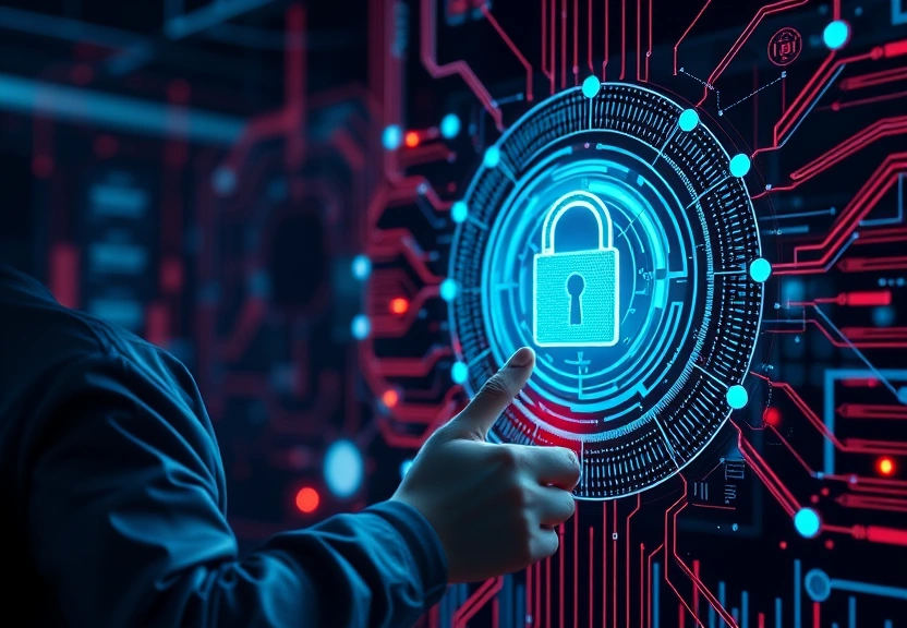Representação visual: Impacto da inteligência artificial na segurança cibernética em 2025