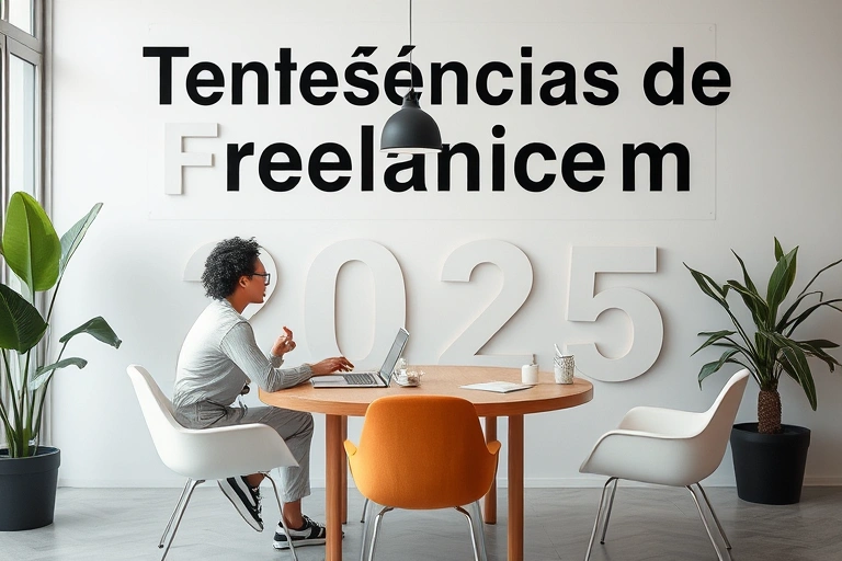 Conceitos visuais relacionados a Tendências de Freelancing em 2025: Oportunidades para Quem Tem um Emprego CLT